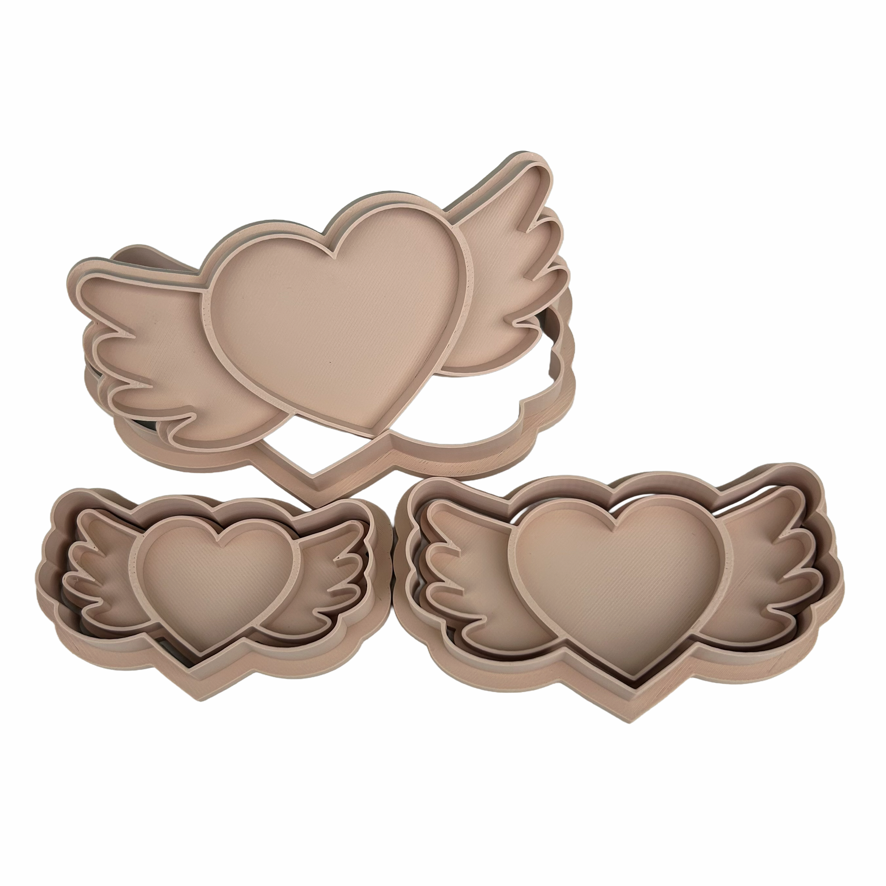 Cortadores Set Corazón alas