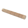 Rodillo de Madera con Textura Ondas 15cm