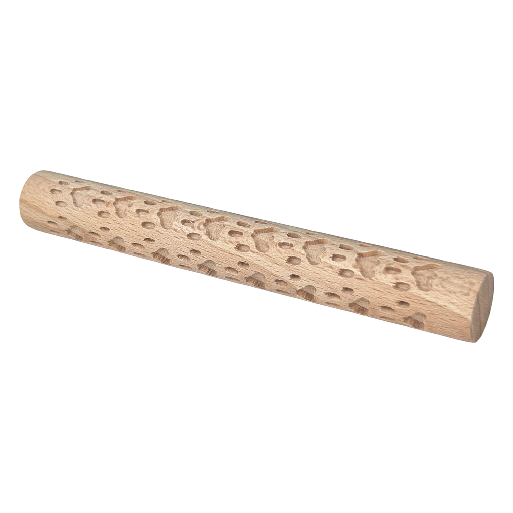 Roller de Madera con Textura Patas 15cm